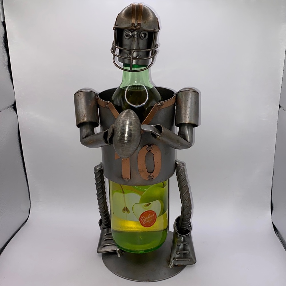Football Player Wine Bottle Holder